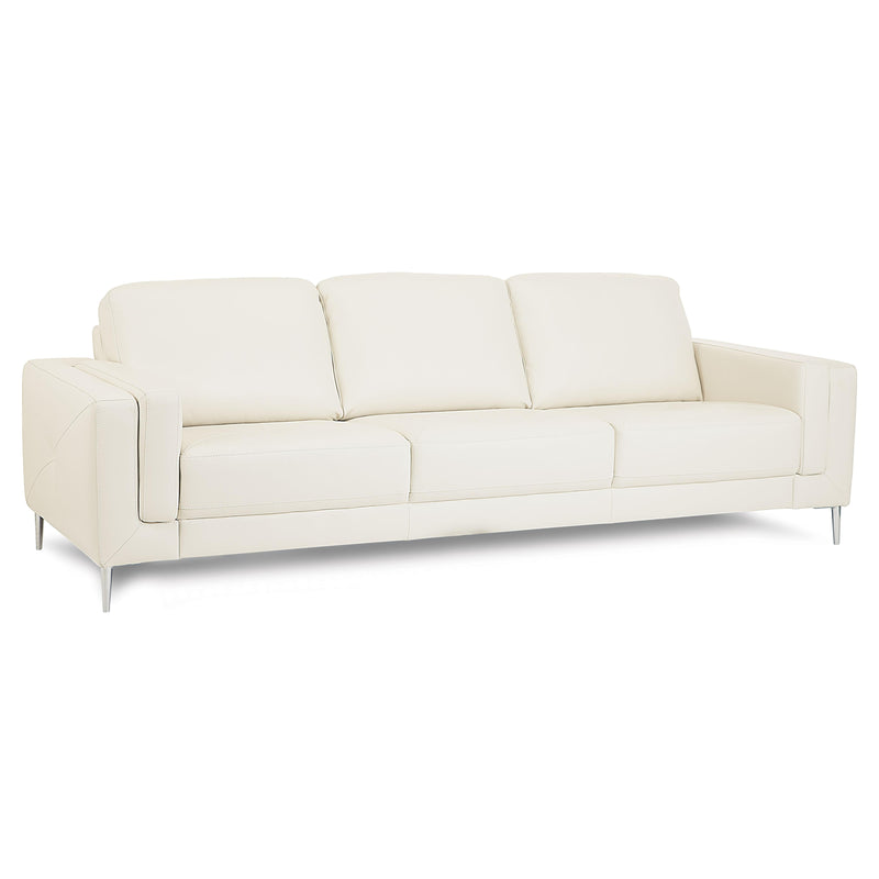 Palliser Zuri Stationary Leather Sofa 77631-01-VENICE-BISQUIT IMAGE 1