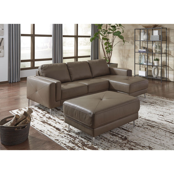 Palliser Zuri Leather 2 pc Sectional 77631-07/77631-15-MYSTIC-AMBER IMAGE 1