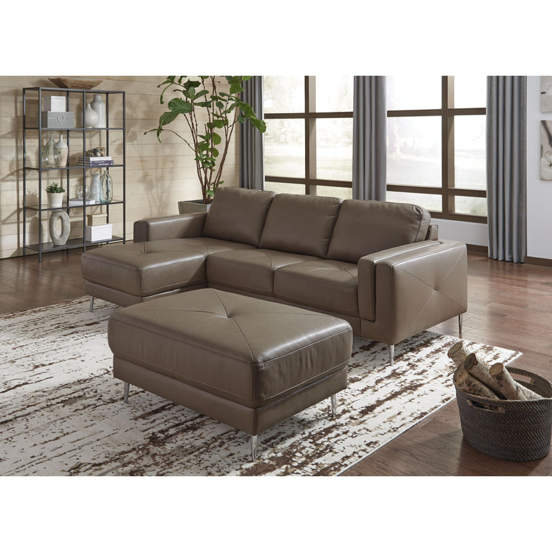 Palliser Zuri Leather 2 pc Sectional 77631-08/77631-16-MYSTIC-AMBER IMAGE 1