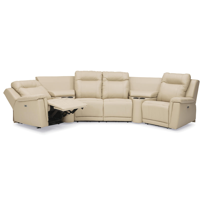 Palliser Riley Power Reclining Leather 6 pc Sectional 41055-67/41055-W1/41055-10/41055-10/41055-W1/41055-66-VENICE-TAWNY IMAGE 2