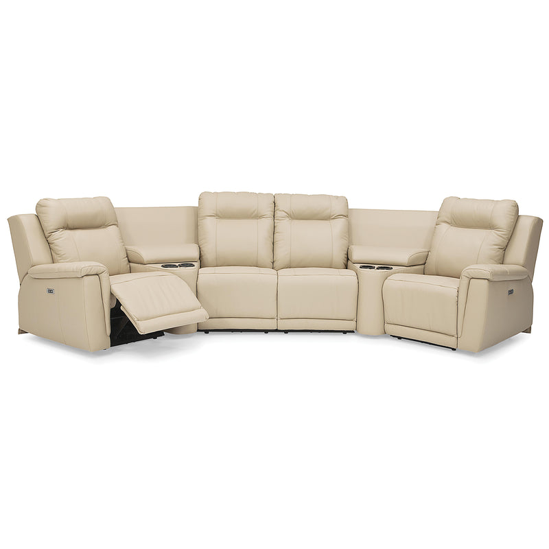 Palliser Riley Power Reclining Leather 6 pc Sectional 41055-67/41055-W1/41055-10/41055-10/41055-W1/41055-66-VENICE-TAWNY IMAGE 4