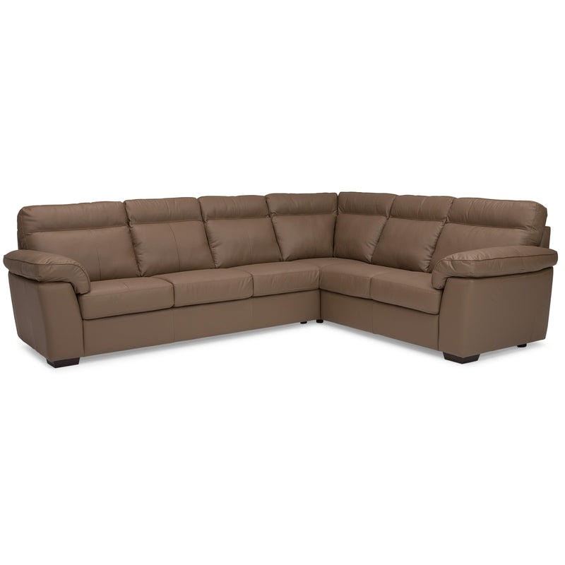 Palliser Kingston Leather 2 pc Sectional 77491-40/77491-12-TULSAII-BARLEY IMAGE 1