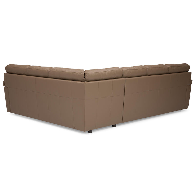 Palliser Kingston Leather 2 pc Sectional 77491-40/77491-12-TULSAII-BARLEY IMAGE 2