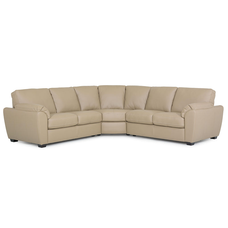 Palliser Lanza Leather 3 pc Sectional 77347-07/77347-09/77347-08-BROADWAY-KHAKI IMAGE 1