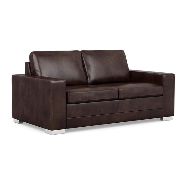 Palliser Bello Stationary Leather Loveseat 10005-03-FIRESIDE-WALNUT IMAGE 1