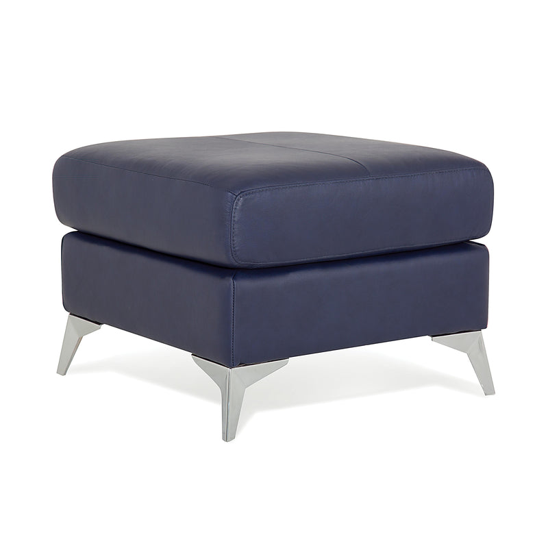 Palliser Vivy Leather Ottoman 77783-04-CLASSIC-INDIGO IMAGE 2