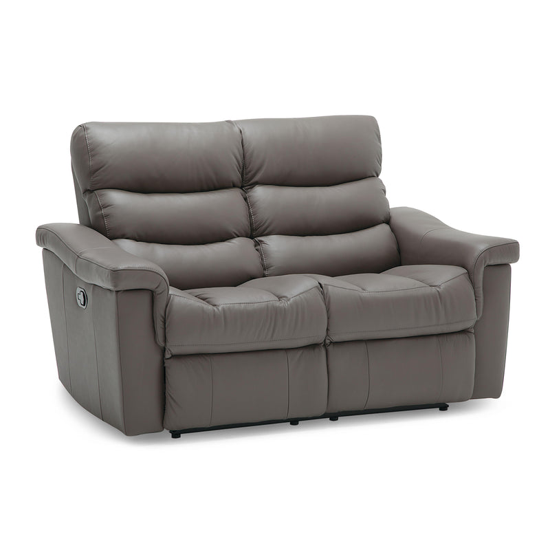 Palliser Zara Reclining Leather Loveseat 41133-53-VENICE-COAL IMAGE 1