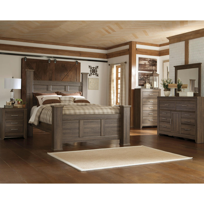 Signature Design by Ashley Juararo B251 7 pc Queen Poster Bedroom Set IMAGE 1