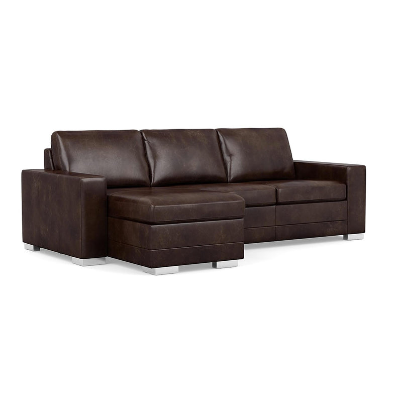 Palliser Bello Stationary Leather Sofa 10005-65-FIRESIDE-WALNUT IMAGE 1