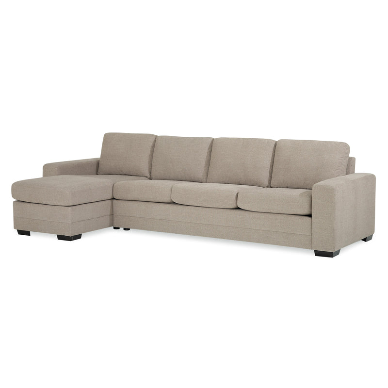 Palliser Bello Stationary Fabric 2 pc Sectional 10005-16/10005-13-INTRIGUE-MINK IMAGE 2