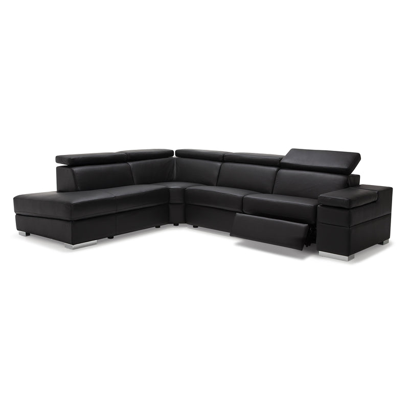 Palliser Morino Power Reclining Leather 4 pc Sectional 40625-18/40625-70/40625-9H/40625-6P-BROADWAY-ONYX IMAGE 2