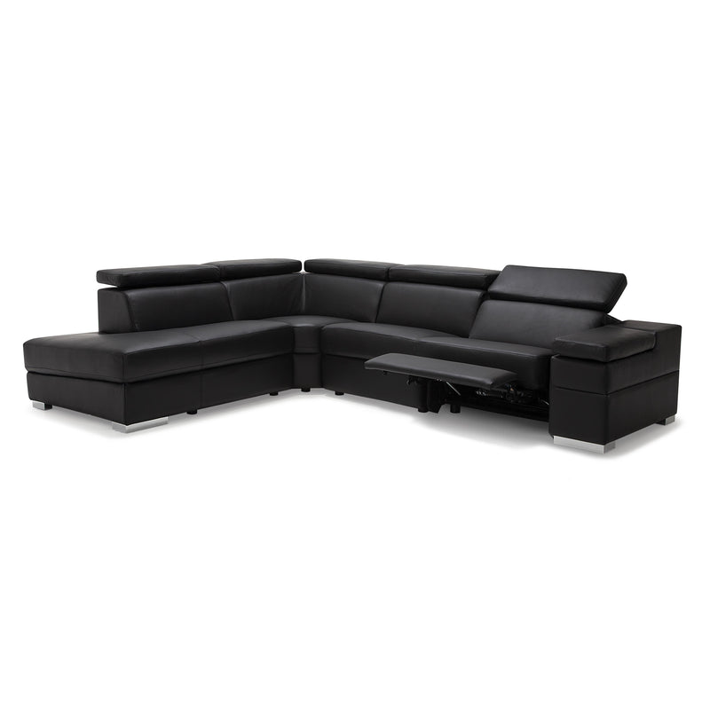 Palliser Morino Power Reclining Leather 4 pc Sectional 40625-18/40625-70/40625-9H/40625-6P-BROADWAY-ONYX IMAGE 3