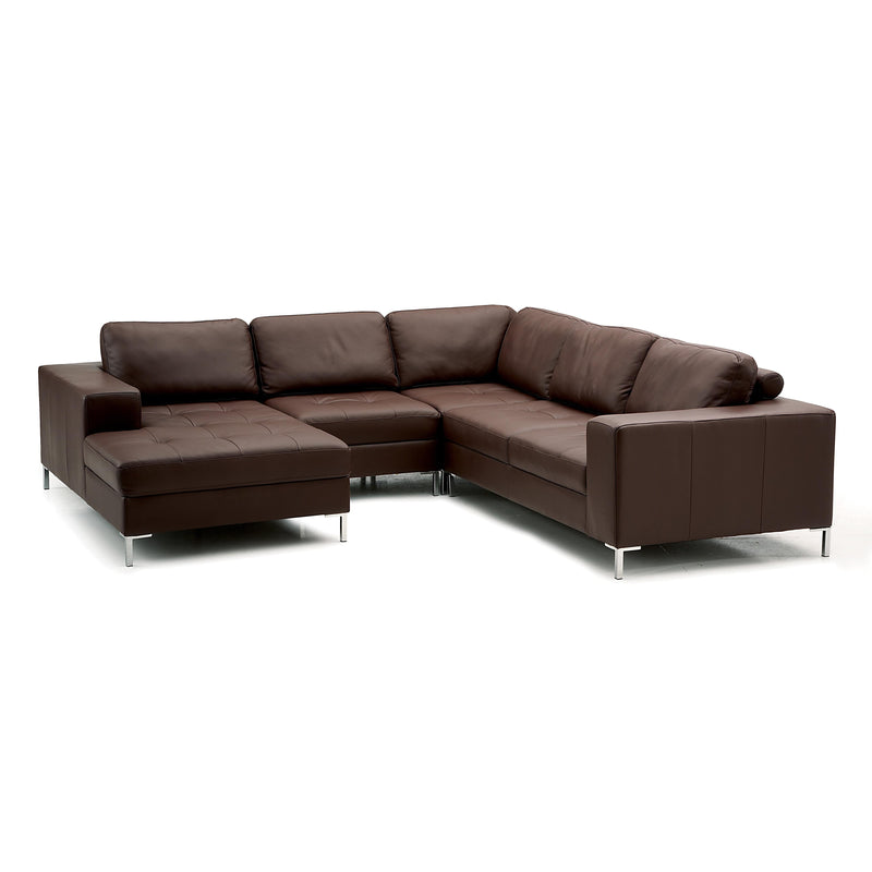 Palliser Genessa Leather Sectional 77278-08/77278-10/77278-11/77278-16-BROADWAY-TOFFEE IMAGE 1