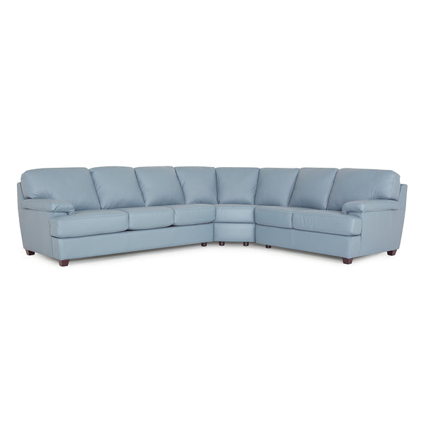 Palliser Morehouse Leather 3 pc Sectional 77506-26/77506-09/77506-08-DAZZLE-OCEAN IMAGE 1