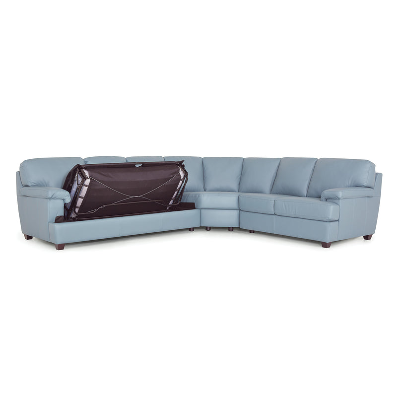 Palliser Morehouse Leather 3 pc Sectional 77506-26/77506-09/77506-08-DAZZLE-OCEAN IMAGE 2