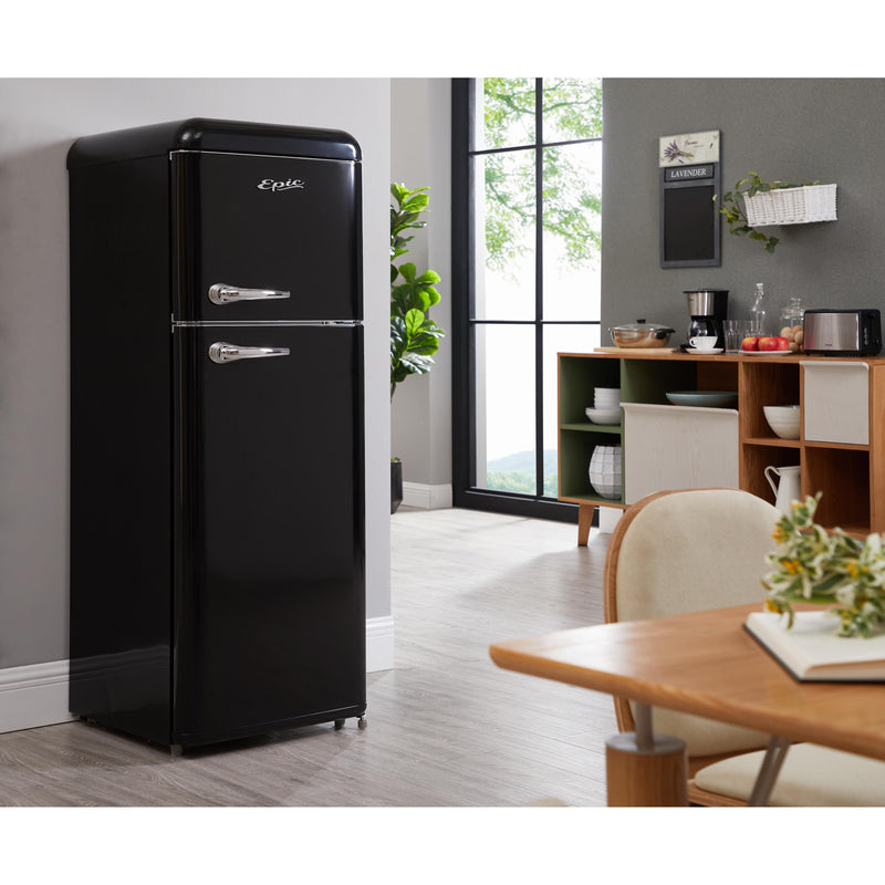 Epic 21.5-inch, 7.5 cu.ft. Freestanding Top Freezer Refrigerator ERR82BL-1 IMAGE 5