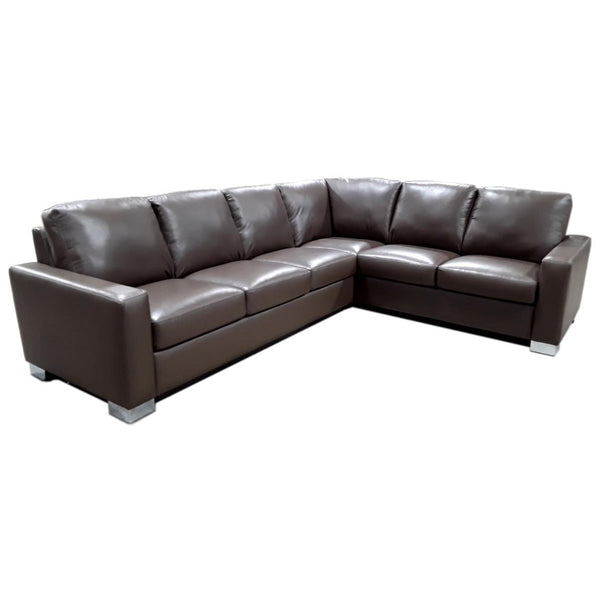 Palliser Roberto Leather 2 pc Sectional 77377-12/77377-40-TULSAII-DARKBROWN IMAGE 1