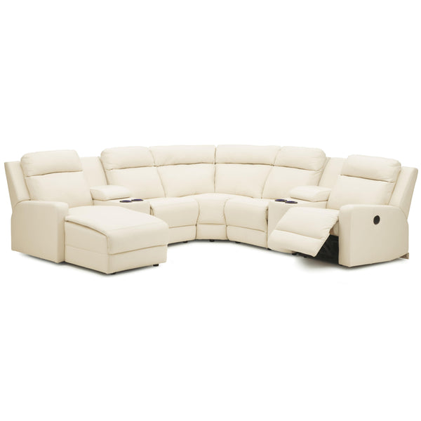 Palliser Forest Hill Power Reclining Leather 7 pc Sectional 41032-57/41032-W2/41032-60/41032-09/41032-60/41032-W2/41032-66-VENICE-BISQUIT IMAGE 1