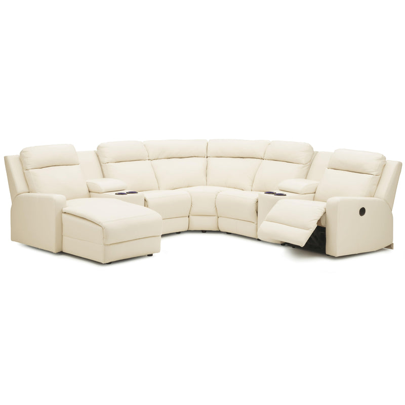 Palliser Forest Hill Reclining Leather 7 pc Sectional 41032-57/41032-W2/41032-30/41032-09/41032-30/41032-W2/41032-46-VENICE-BISQUIT IMAGE 1