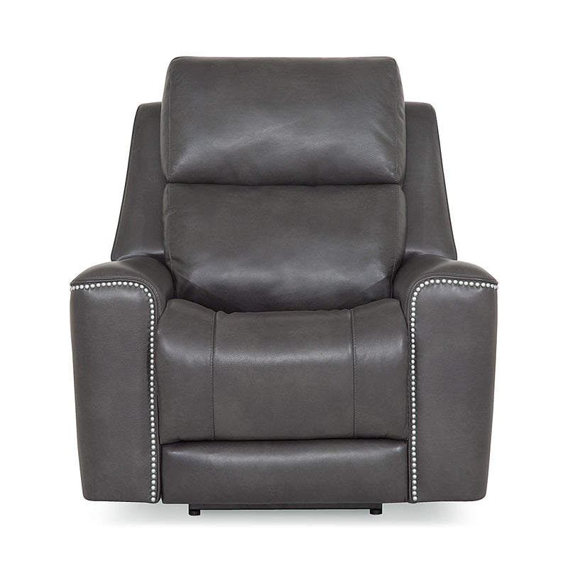 Palliser Hastings Power Leather Recliner with Wall Recline 41068-31-BRONCO-CARBON IMAGE 1