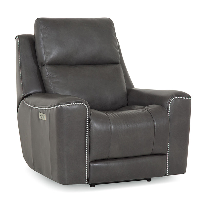 Palliser Hastings Power Leather Recliner with Wall Recline 41068-31-BRONCO-CARBON IMAGE 2