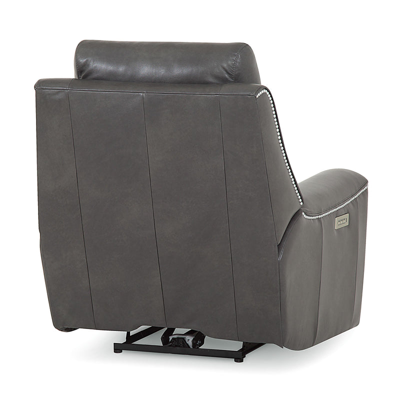 Palliser Hastings Power Leather Recliner with Wall Recline 41068-31-BRONCO-CARBON IMAGE 4