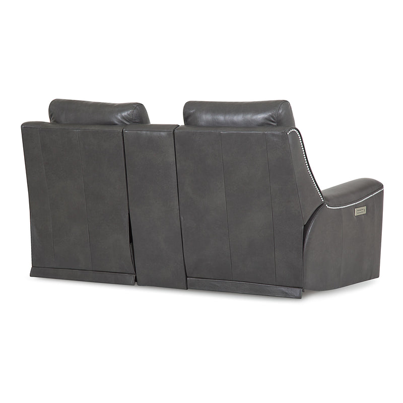 Palliser Hastings Power Reclining Leather Loveseat 41068-68-BRONCO-CARBON IMAGE 3