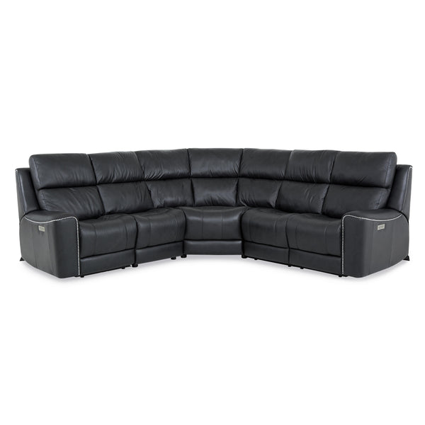 Palliser Hastings Power Reclining Leather 5 pc Sectional 41068-67/41068-10/41068-9X/41068-6H/41068-66-BRONCO-CARBON IMAGE 1