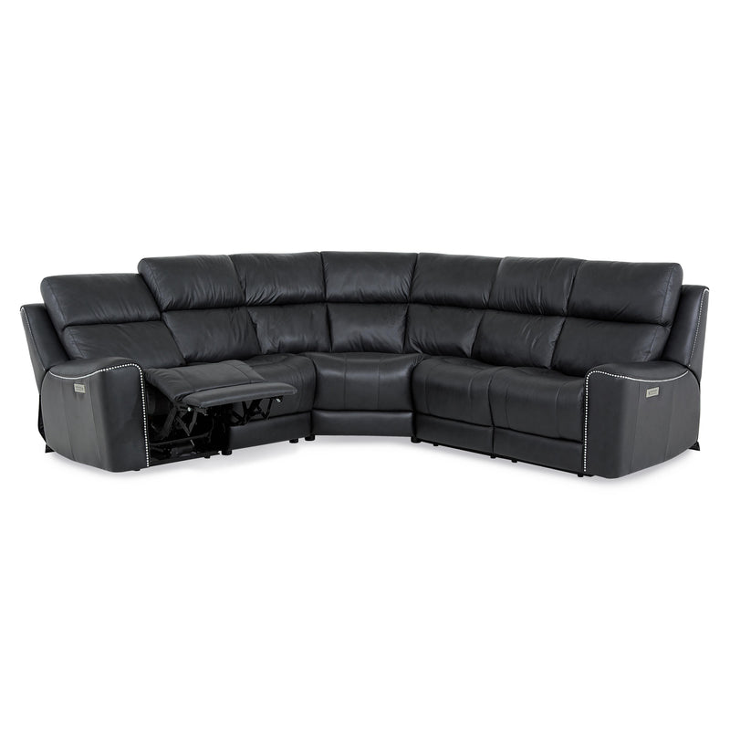 Palliser Hastings Power Reclining Leather 5 pc Sectional 41068-67/41068-10/41068-9X/41068-6H/41068-66-BRONCO-CARBON IMAGE 2