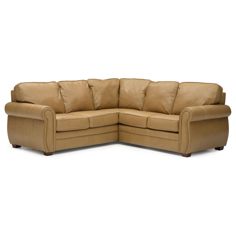 Palliser Viceroy Leather Sectional 77492-39/77492-08-CARNIVAL-LAGER IMAGE 1