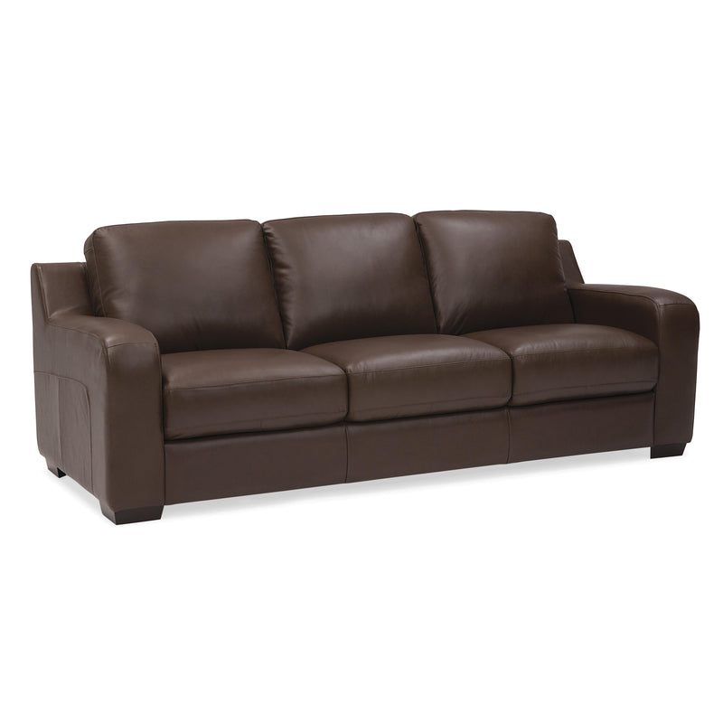 Palliser Flex Stationary Leather Sofa 77503-01-CLASSIC-ACORN IMAGE 2