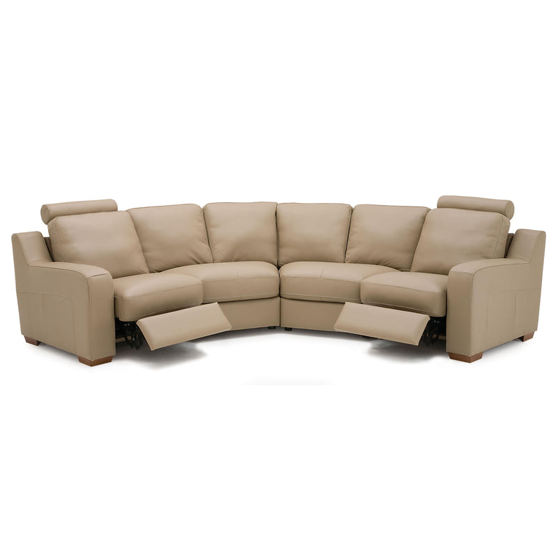 Palliser Flex Reclining Leather 2 pc Sectional 77503-98/77503-97-BROADWAY-BONE IMAGE 1