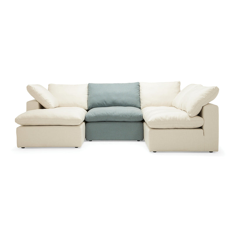 Palliser Bloom Fabric 3 pc Sectional 77082-16/77082-81/77082-15-LEGACY-FROST-LEGACY-HARBOR IMAGE 1