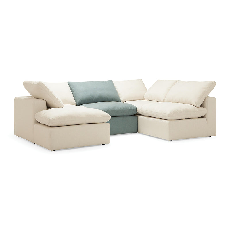 Palliser Bloom Fabric 3 pc Sectional 77082-16/77082-81/77082-15-LEGACY-FROST-LEGACY-HARBOR IMAGE 2