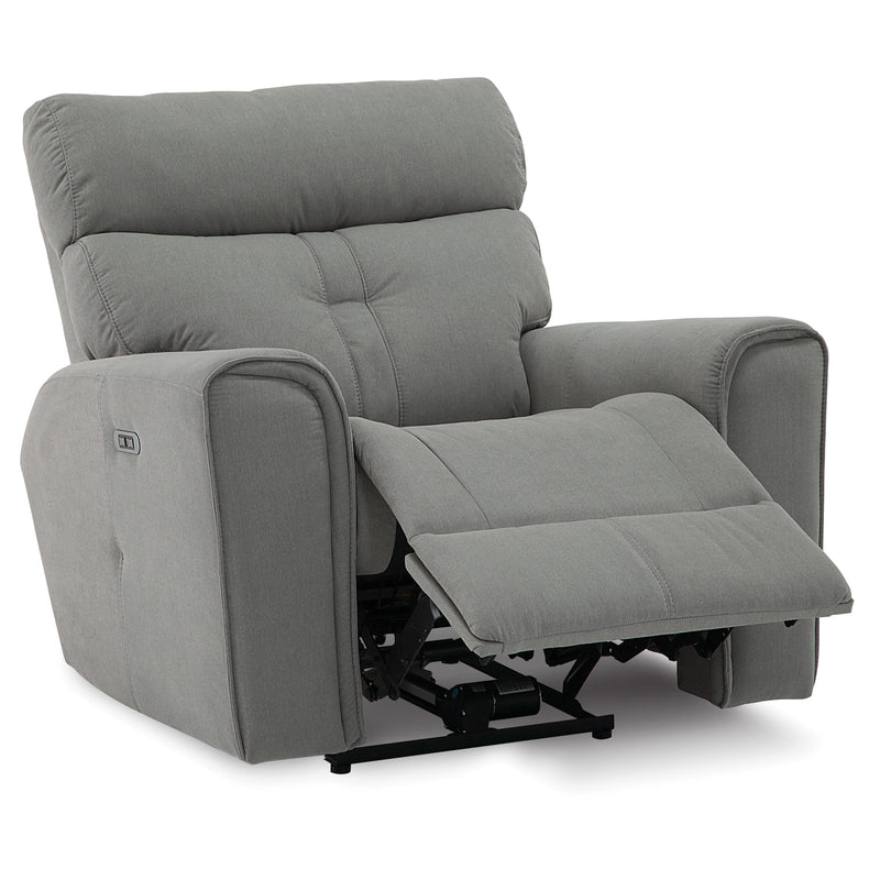 Palliser Acacia Power Fabric Recliner with Wall Recline 41080-31-PEYTON-SMOKEY-BLUE IMAGE 4