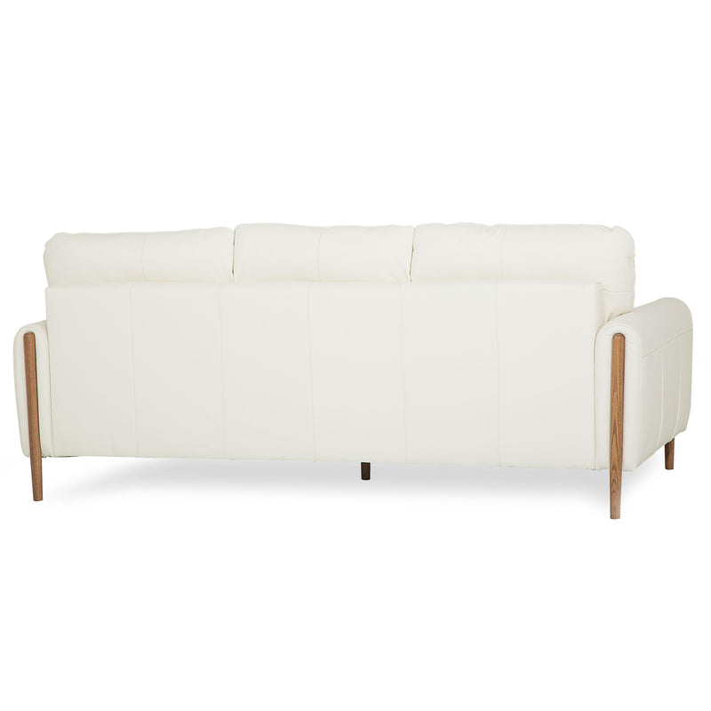 Palliser Zander Stationary Leather Sofa 77745-01-BROADWAY-ALABASTER IMAGE 3