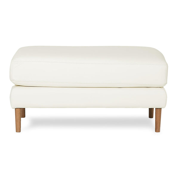 Palliser Zander Leather Ottoman 77745-04-BROADWAY-ALABASTER IMAGE 1