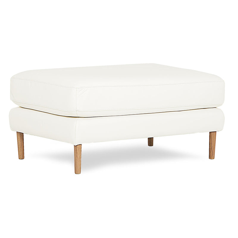 Palliser Zander Leather Ottoman 77745-04-BROADWAY-ALABASTER IMAGE 2