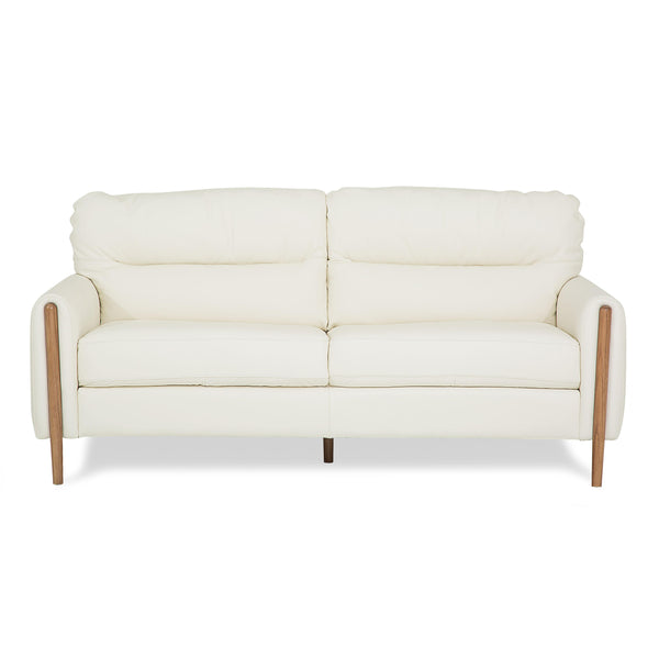 Palliser Zander Stationary Leather Sofa 77745-91-BROADWAY-ALABASTER IMAGE 1