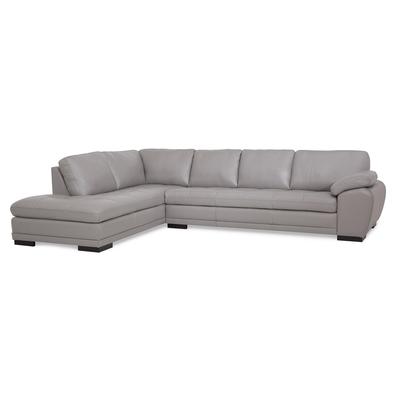 Palliser Miami Leather 2 pc Sectional 77319-13/77319-36-VALENCIA-ALLOY IMAGE 1