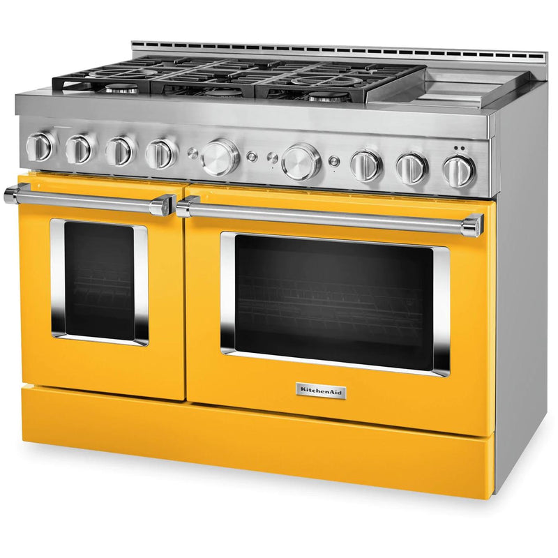 KitchenAid 48-inch Freestanding Dual Fuel Range with Even-Heat™ True Convection KFDC558JYP IMAGE 4