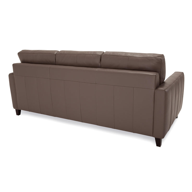 Palliser Verso Stationary Leather Sofa 77206-01-VENICE-COAL IMAGE 4