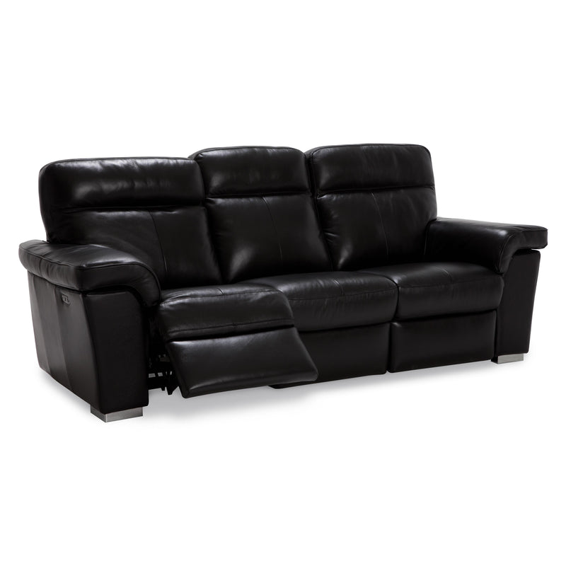 Palliser Alaska Power Reclining Leather Sofa 41070-61-BROADWAY-ONYX IMAGE 3