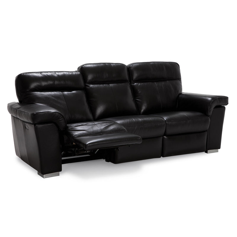 Palliser Alaska Power Reclining Leather Sofa 41070-61-BROADWAY-ONYX IMAGE 4