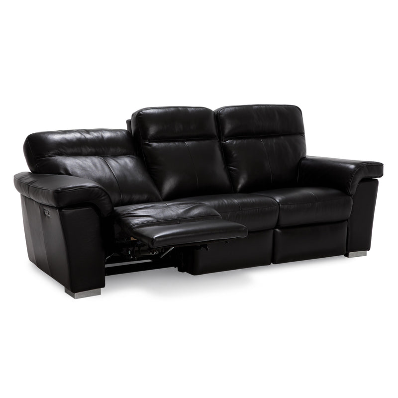 Palliser Alaska Power Reclining Leather Sofa 41070-61-BROADWAY-ONYX IMAGE 5