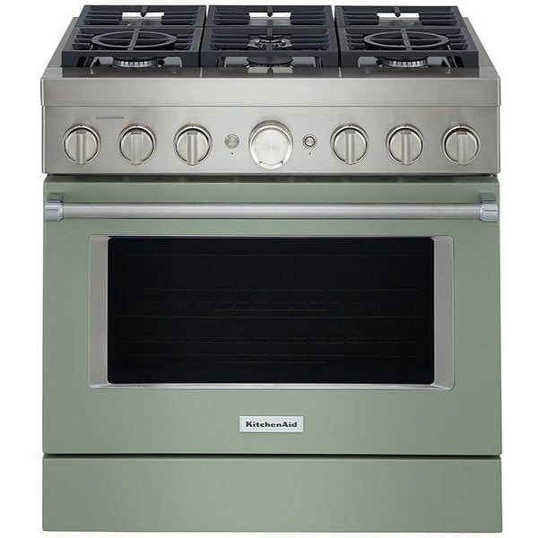 KitchenAid 36-inch Freestanding Gas Range with Even-Heat™ True Convection KFGC506JAV IMAGE 1