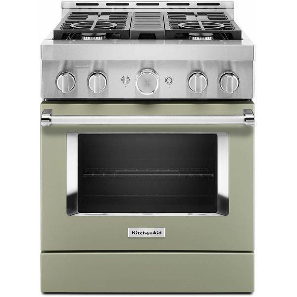 KitchenAid 30-inch Freestanding Gas Range with Even-Heat™ True Convection KFGC500JAV IMAGE 1