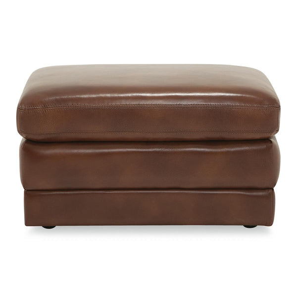 Palliser Northbrook Leather Ottoman 77555-04-ALFRESCO-BRANDY IMAGE 1