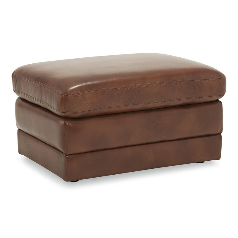 Palliser Northbrook Leather Ottoman 77555-04-ALFRESCO-BRANDY IMAGE 2