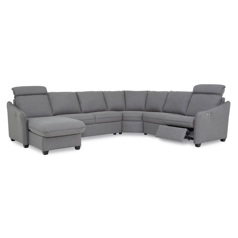 Palliser Ethan Power Reclining Fabric 4 pc Sectional 77012-8P/77012-14/77012-09/77012-C6-HAVEN-IRON IMAGE 3